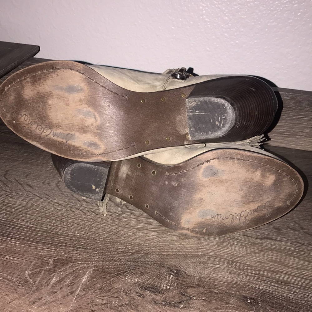 SAM EDELMAN Gray Leather Fring Ankle booties. - Picture 7 of 7